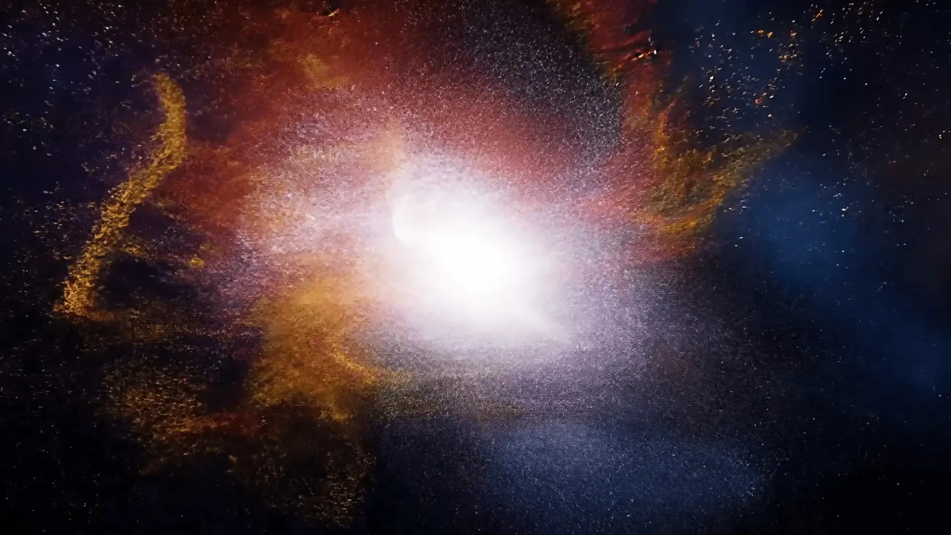 Cosmic Nebula Particle Explosion Outer Space Overlay